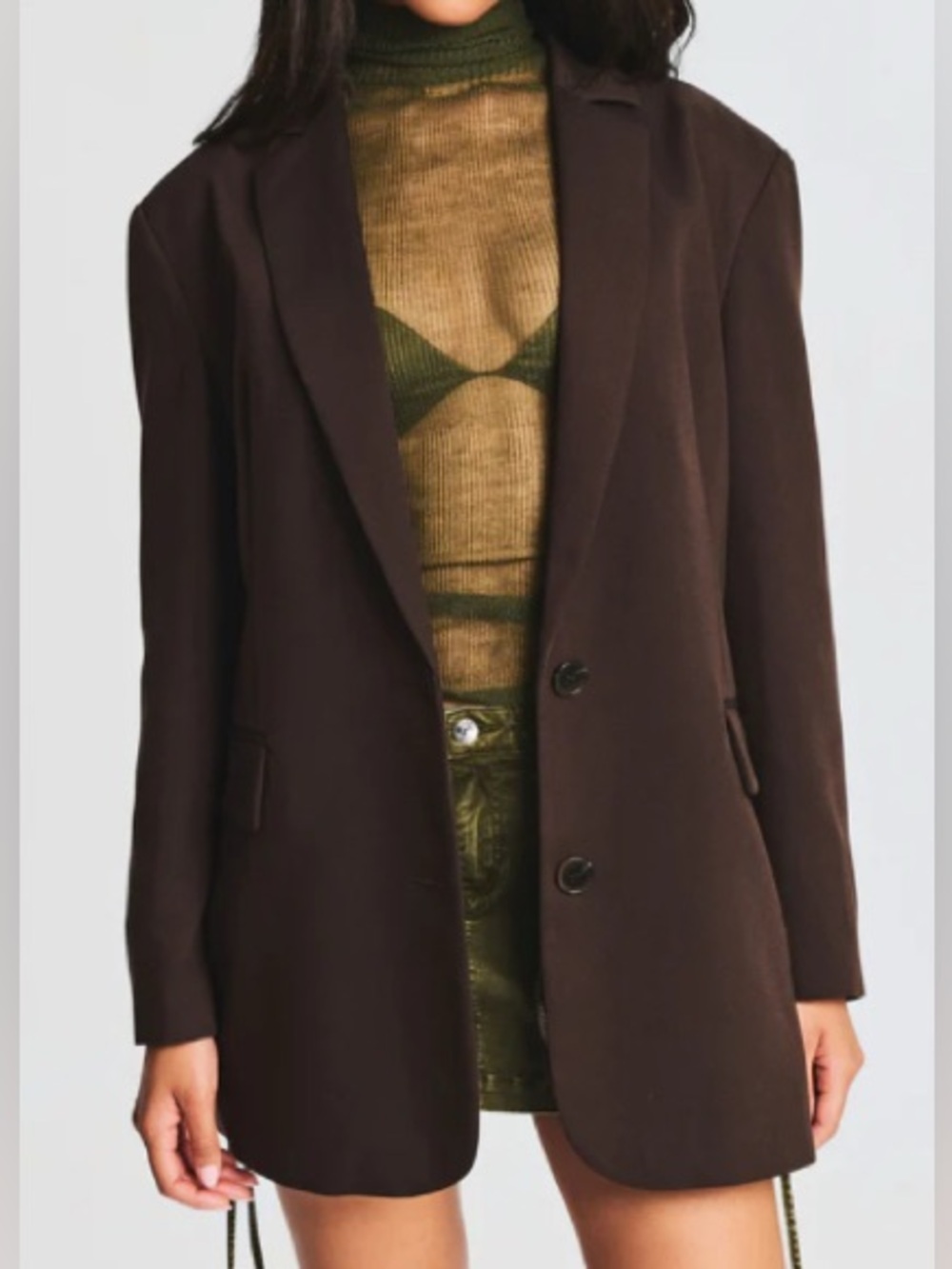 SER.O.YA Raven Blazer in Bark Size S